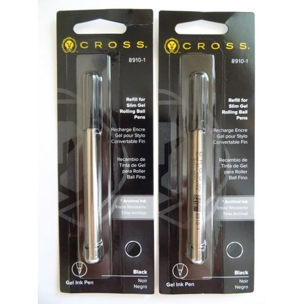 NEW Gel Ink Rolling Ball Slim Medium Refill For Selectip Pens In Black 8910 1 O 